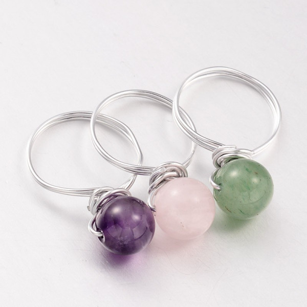 Creatulote Anillos pack de 3 unidades con minerales